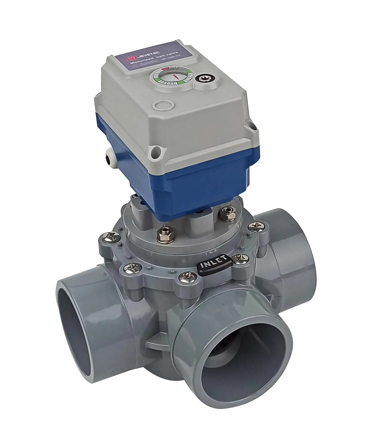 Vanne de dérivation motorisée en CPVC pour piscine 3-